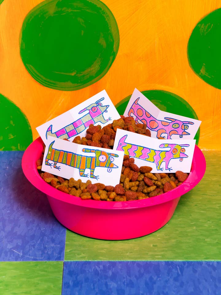 pattern dog mini cards for wholesale by gentle thrills