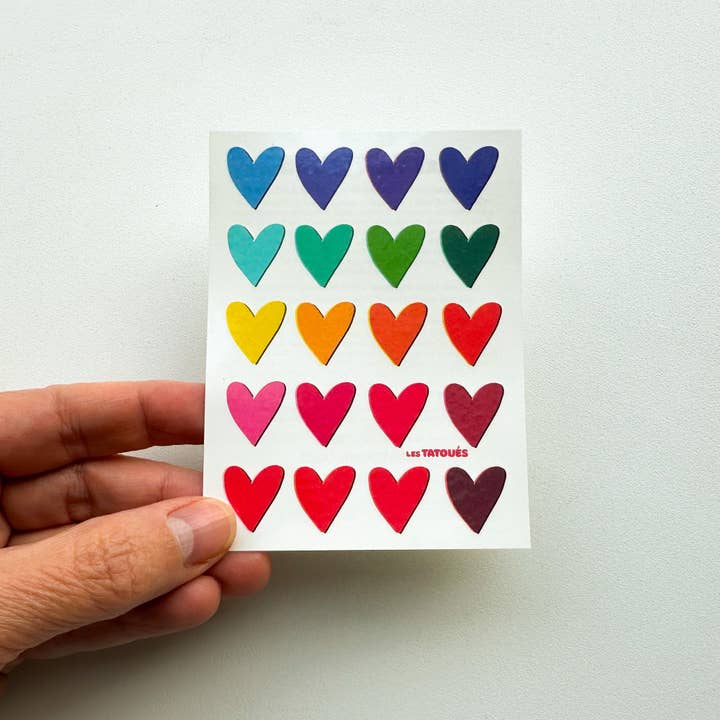 Mini Hearts - Temporary Tattoos for wholesale by Les Tatoués