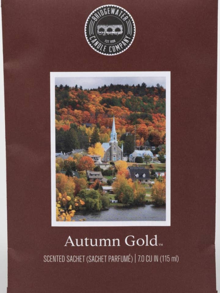 Bridgewater Autumn Gold Large Scented Sachet (Pack of 9) for wholesale by Heart Of The Country Ltd