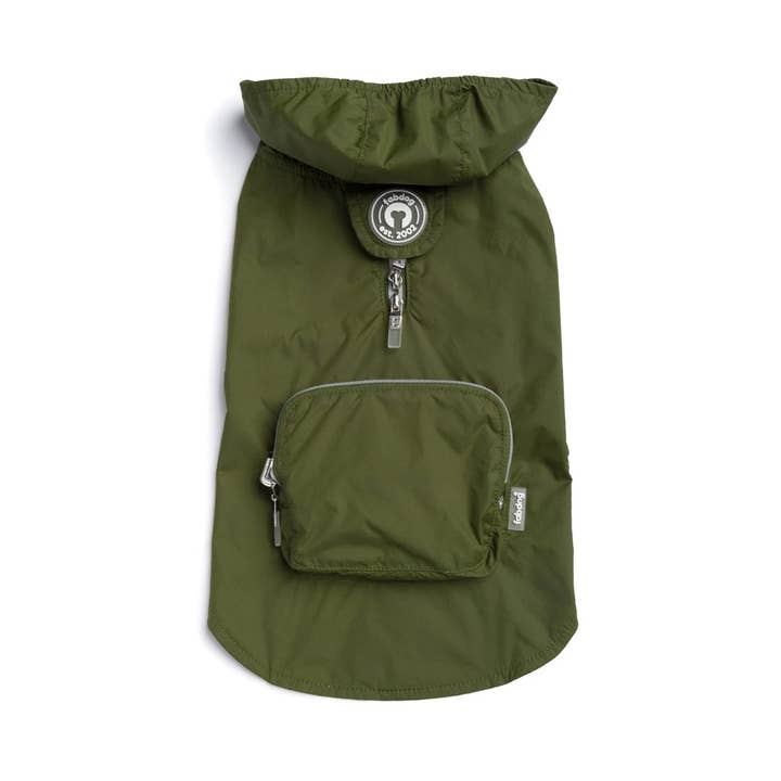 fabdog - Wholesale Pet Raincoat - Dog - Olive Raincoat