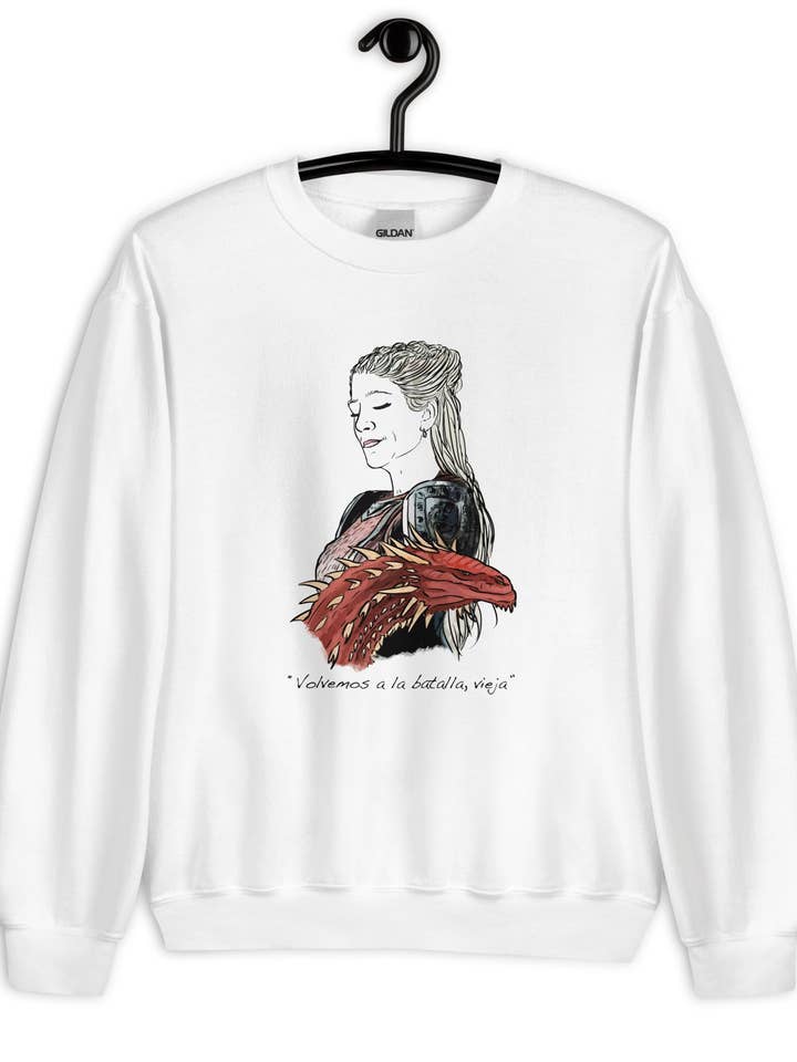 Rhaenys Targaryen og Meleys sweatshirt for engroshandel hos El loco del Pelo Rizo