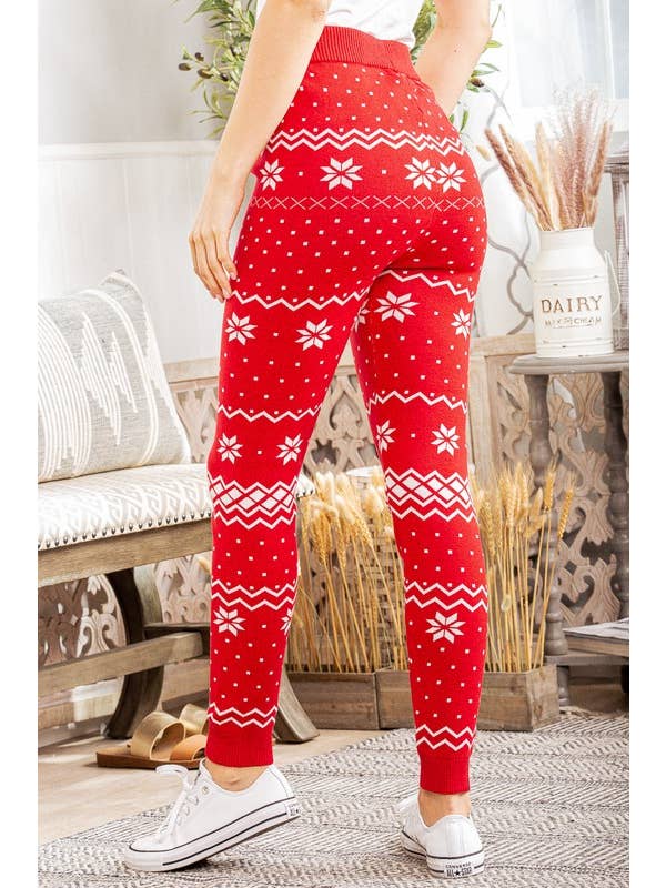 RED WP1001L CHRISTMAS SNOWFLAKE PRINT for wholesale on Faire