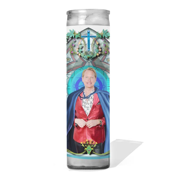 Carson Kressley Celebrity Prayer Candle for wholesale by Calm Down Caren