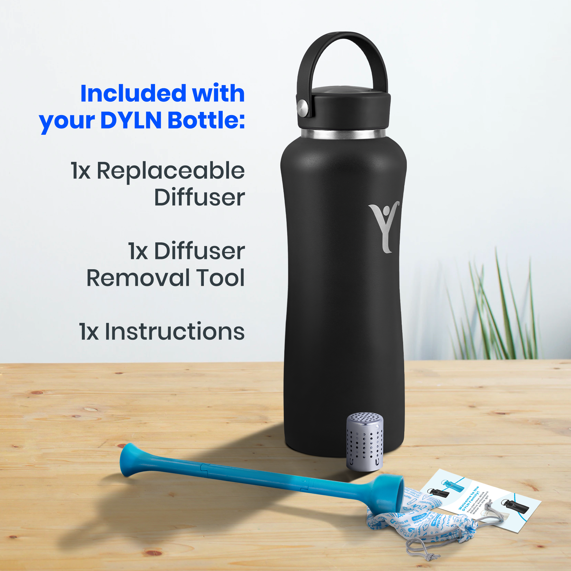 DYLN - Wholesale Insulated Mug/Tumbler - DYLN 40 oz Water Bottle | Hydrogen-rich Alkaline Water11
