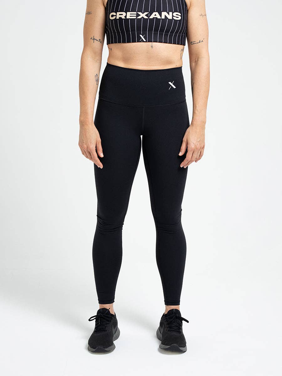 CREXANS – Großhandel Sport-/Lounge-Leggings – Damen – Athletic HW Leggings in Schwarz4