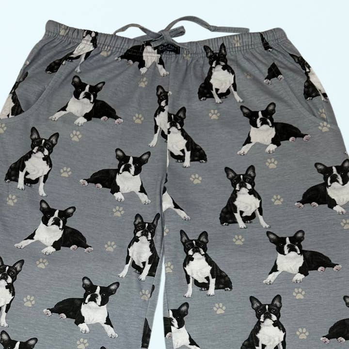 E&S Pets - Wholesale Sleepwear Bottom - Women's - Boston Terrier Pajama Bottoms - Pet Lover Pajama Pants