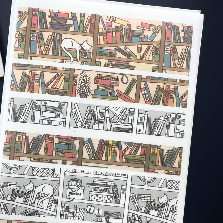 Four Bears Sticker Club - Wholesale Sticker - Bookshelf Washi2