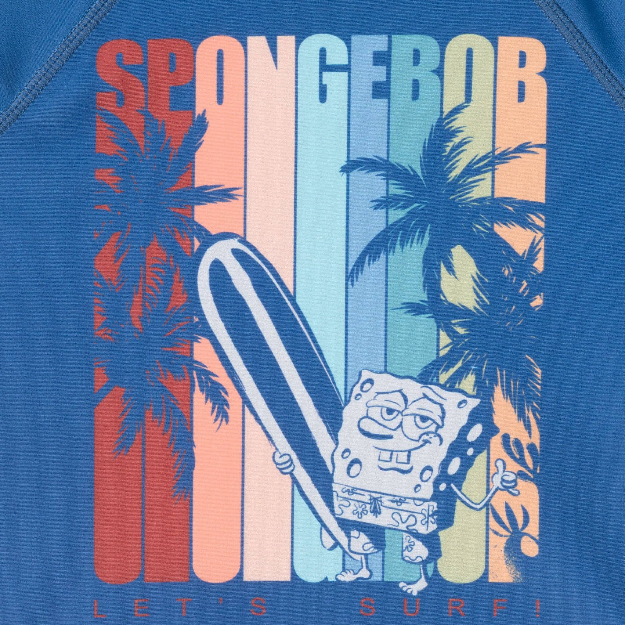 Navy SpongeBob SquarePants™ x Andy & Evan® | Infant (9-24M) Chill Surf Rash Guard Set for wholesale on Faire2