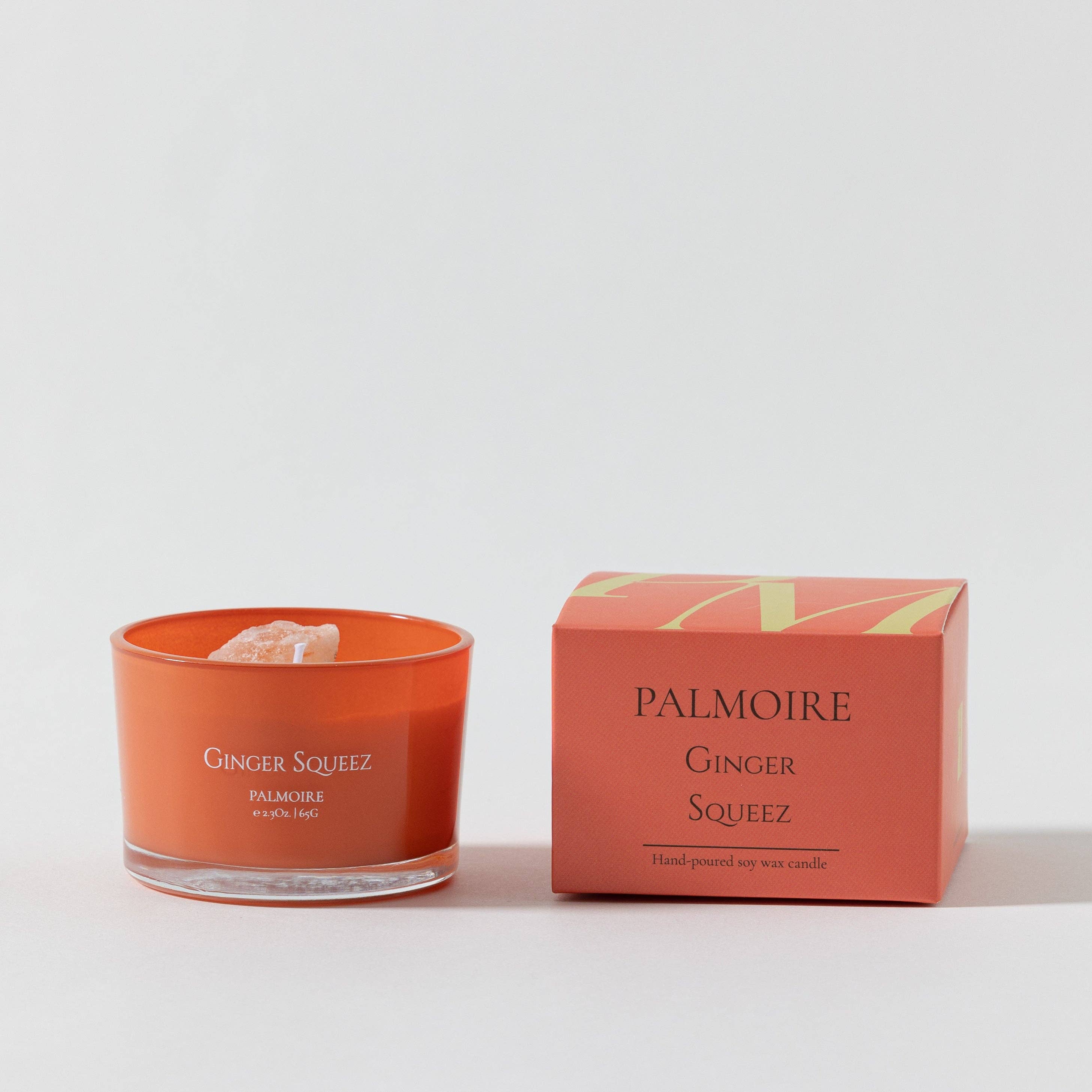 Palmoire Home Fragrance - Wholesale Jar/Filled Candle - Ginger Squeez Soy Wax Candle [bergamot/citrus/lily]4