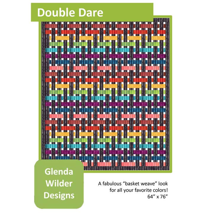 Double Dare Quilt Pattern for wholesale by Glenda Wilder Designs