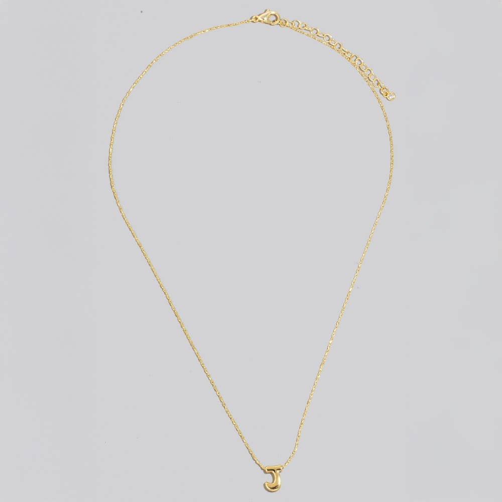 The Looks by Fame Accessories – Colar pingente/pendente por atacado – Colar com Pingente de Letra Inicial Banhado a Ouro12