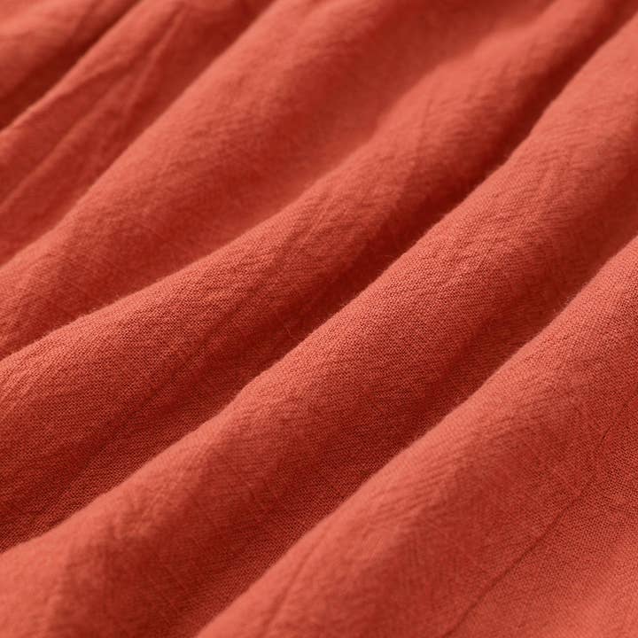 Orange Family Matching Plaid Shirt or Shirred Bodice Tiered Dress for wholesale on Faire19