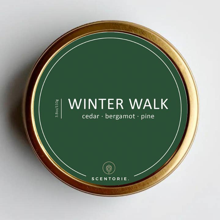 WINTER WALK Rapeseed Wax Scented Candle 110g/20h Wood Wick for wholesale by SCENTORIE.