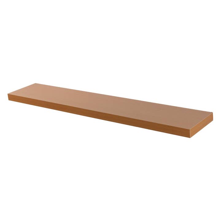 100cm Modern Floating Wall Shelf - Natural Beech - By Harbour Housewares for wholesale by Rinkit Ltd