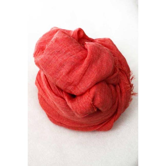 Infinity Light Summer Scarf - S1-006 - Coral for wholesale by LIZOU