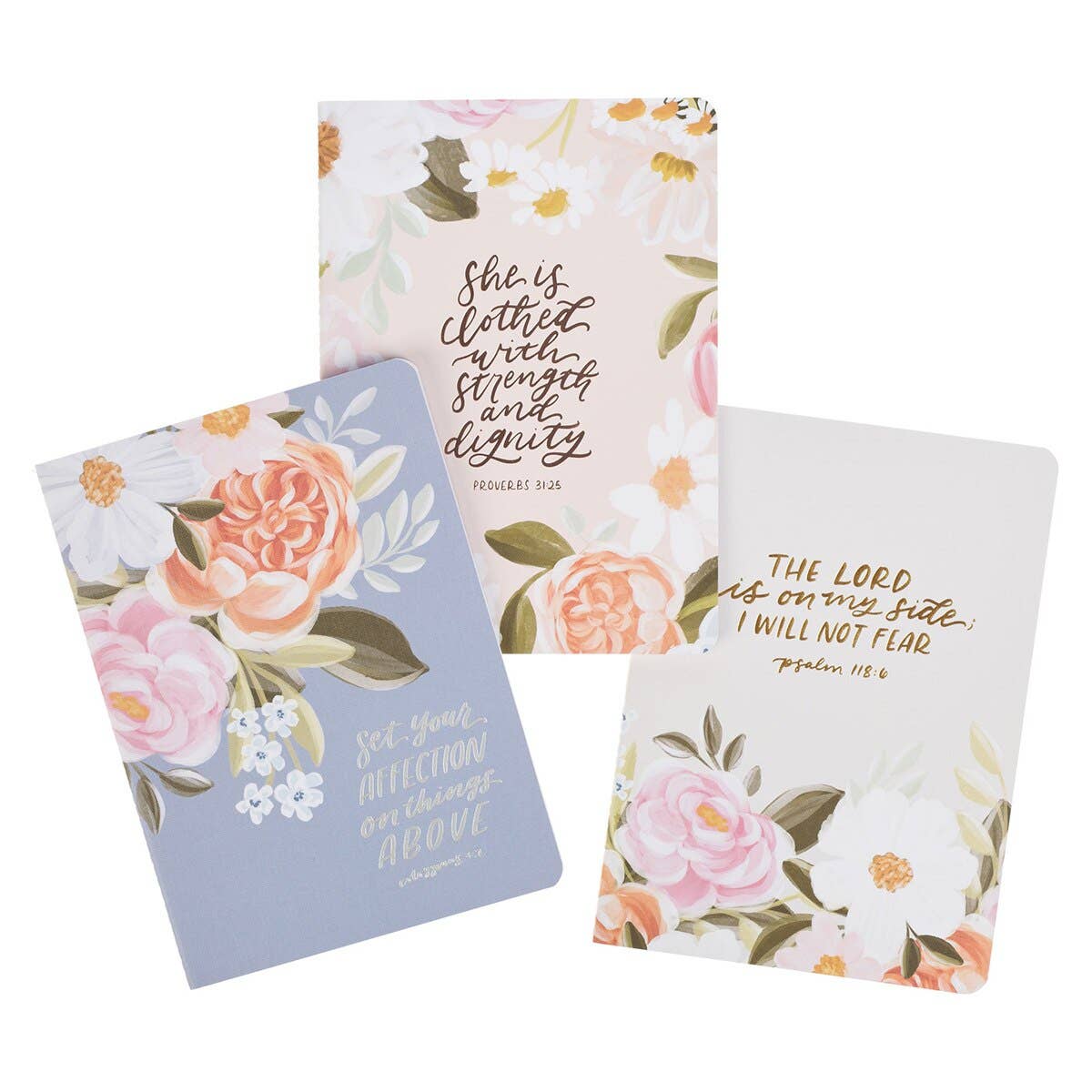 Christian Art Gifts - Wholesale Notebook - Notebook Set 3pc Lg Floral Set Your Affection Col. 3:21