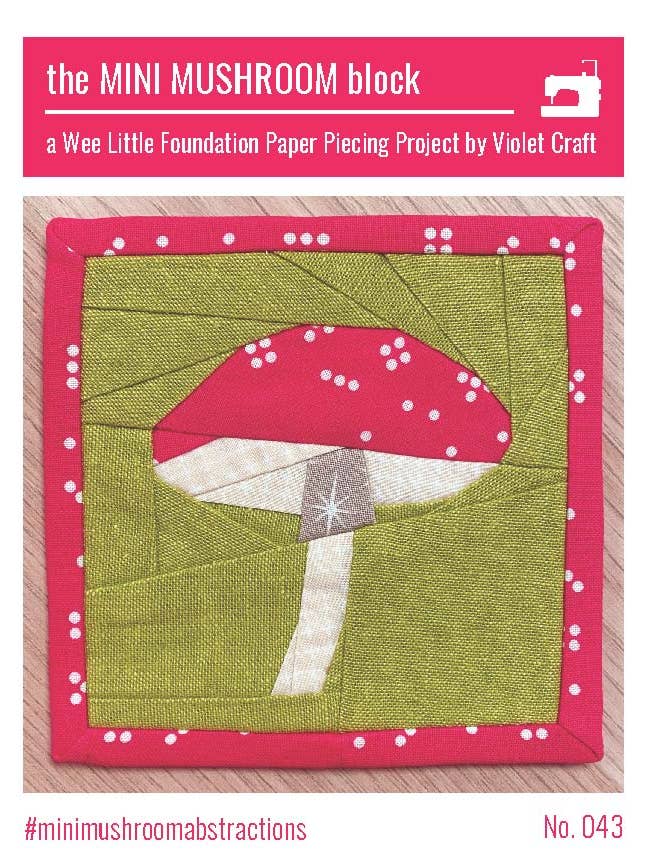 VC043: The Violet Craft Mini Mushroom Pattern for wholesale by Violet Craft