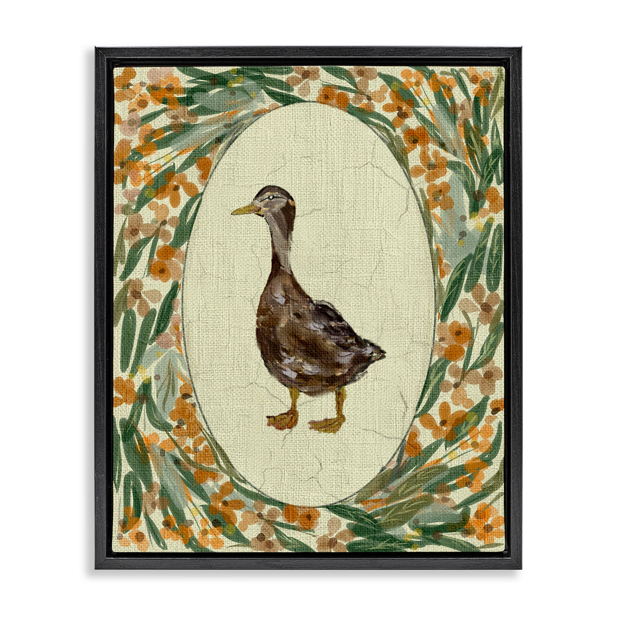 Stupell Industries – wholesale Wall sign – Traditional Floral Duck Portrait - Framed Wall Art22