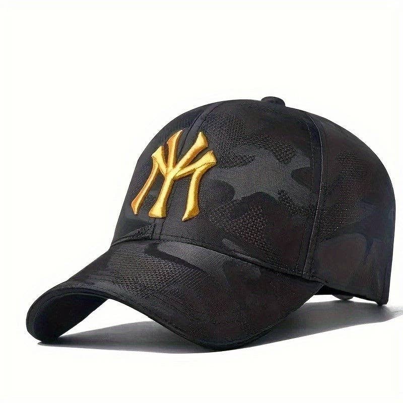 FurDecoration - Wholesale Baseball Cap - Men's - Men's Camouflage Embroidered Baseball Cap With Sun Protection Brim0