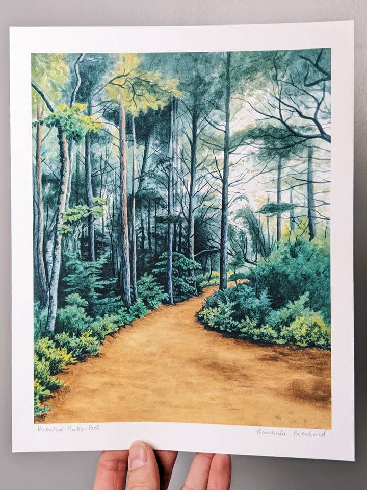 Pictured Rocks Path — Kunstdruck für den Großhandel von Kim Everhard Art