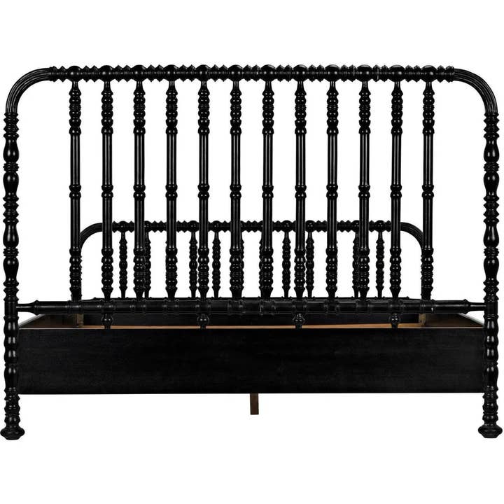 LOOMLAN - Wholesale Bed - Bachelor Black Wooden Bed Frame