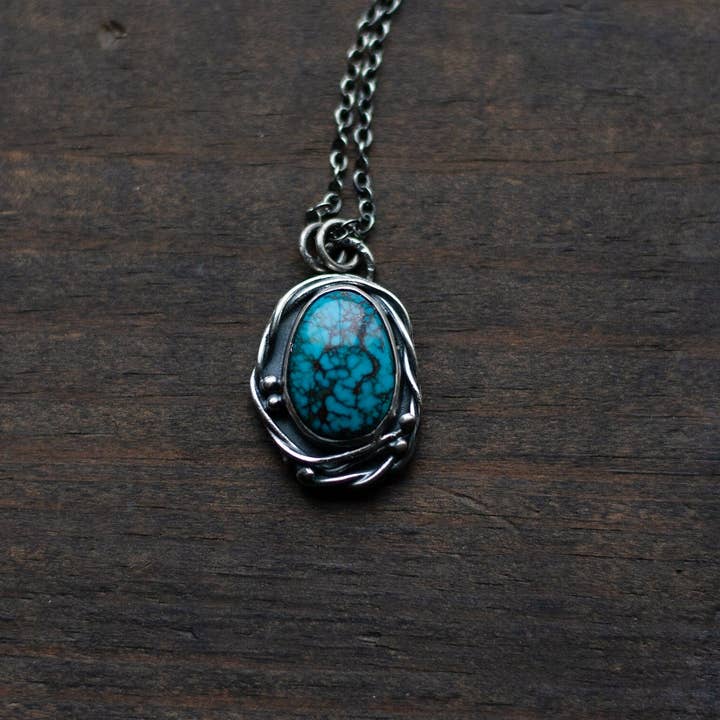 Colar Conjunto de Videira Turquesa Egípcia I - OOAK por atacado de Andewyn Moon