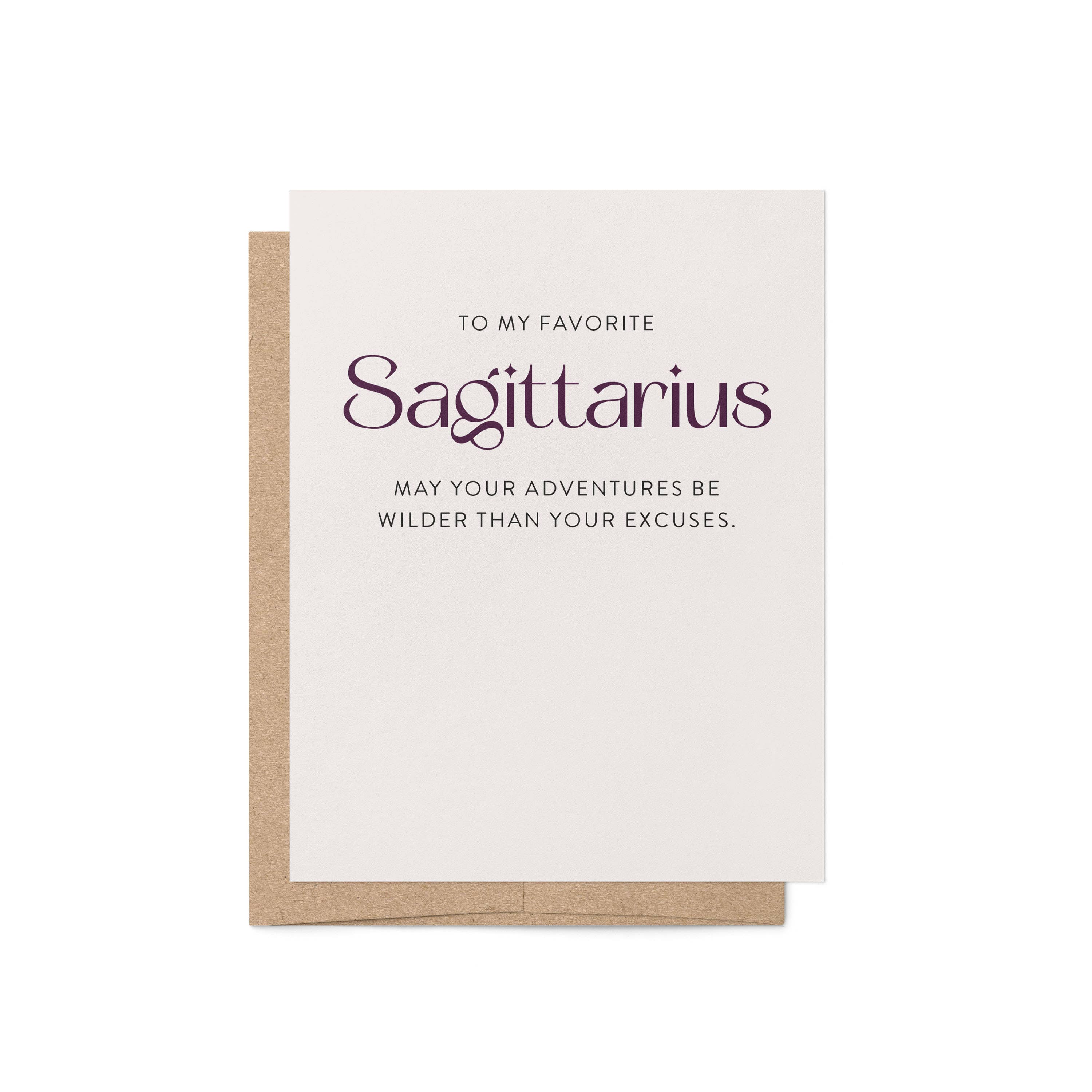Blú Rose - Wholesale Birthday Card - My Favorite Sagittarius Zodiac Greeting Card2