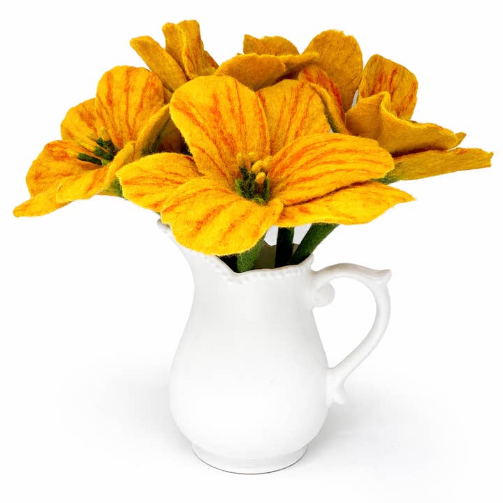 Felt Flower Wild Daylily for wholesale by Hamro Village