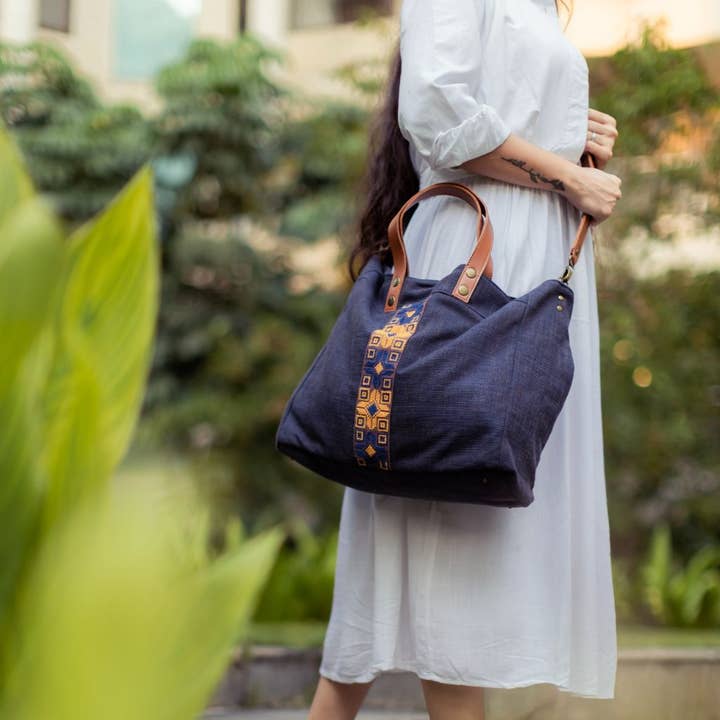 Darzah - Wholesale Tote Bag - Women's - Walid Unisex Bag - Navy4
