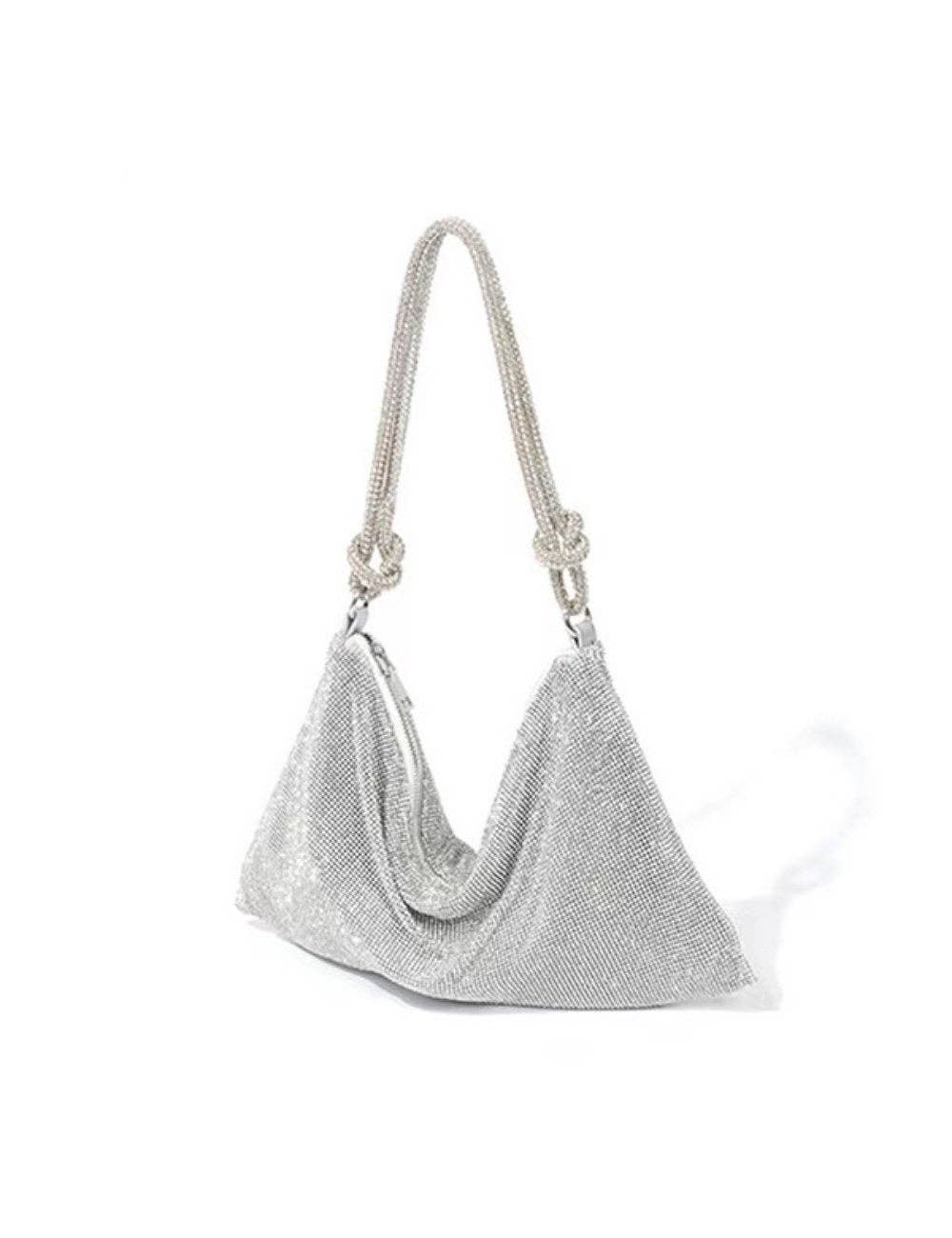 Dipped Shop - Vente Sac porté épaule – femme - Sac de soirée scintillant en strass simple DP25C7485