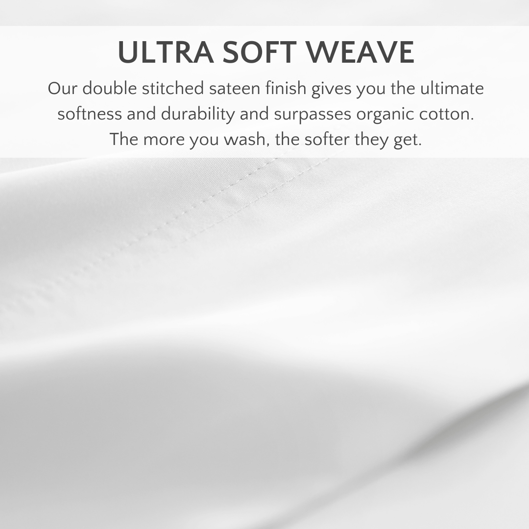 Bamboo Is Better - Wholesale Bedding Pillowcase/Sham - Signature Bamboo Viscose Pillowcase Set - WHITE6