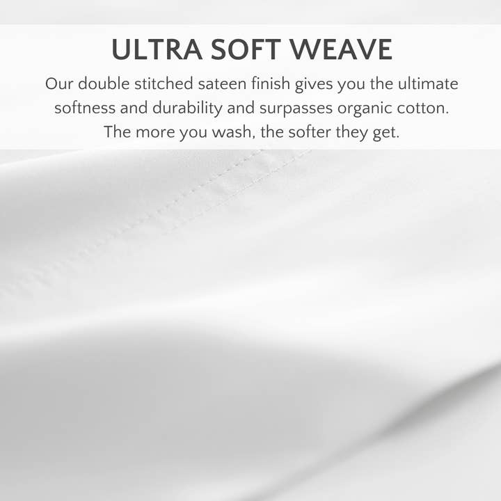 Bamboo Is Better - Wholesale Bedding Pillowcase/Sham - Signature Bamboo Viscose Pillowcase Set - WHITE6