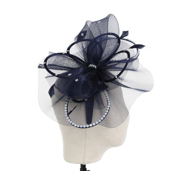 PEACH ACCESSORIES - Wholesale Fascinator Hat - Women's - Pearl and Diamante Mix Fascinators TGH021