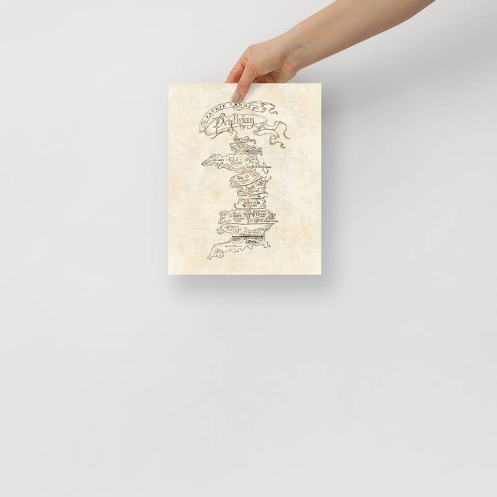 Well Read Babes - Wholesale Art Print - ACOTAR - Prythian Map Giclee Print 8x10 - Bookish Wall Art