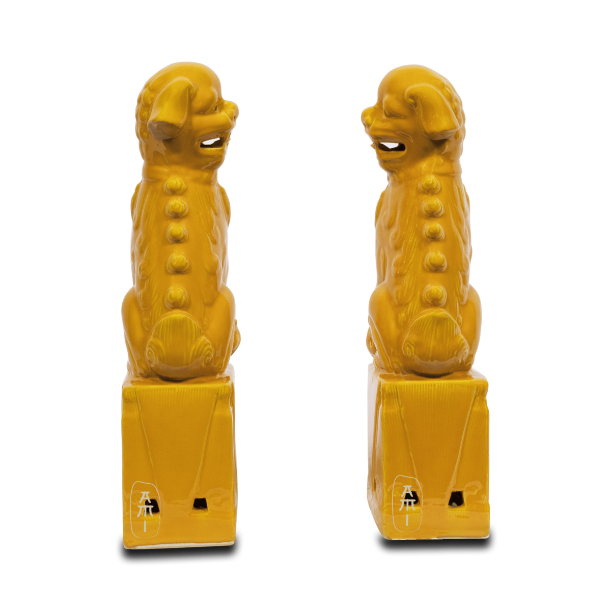 Asian Mix Interior - Wholesale Sculpture - yellow fu dog set3
