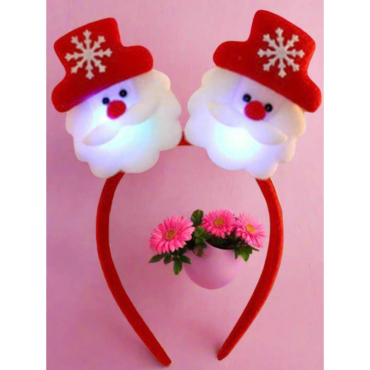 KiddieKickz - Wholesale Fashion Headband - Kids - Girls Twinkle All The Way Holiday Themed Light Up Headband