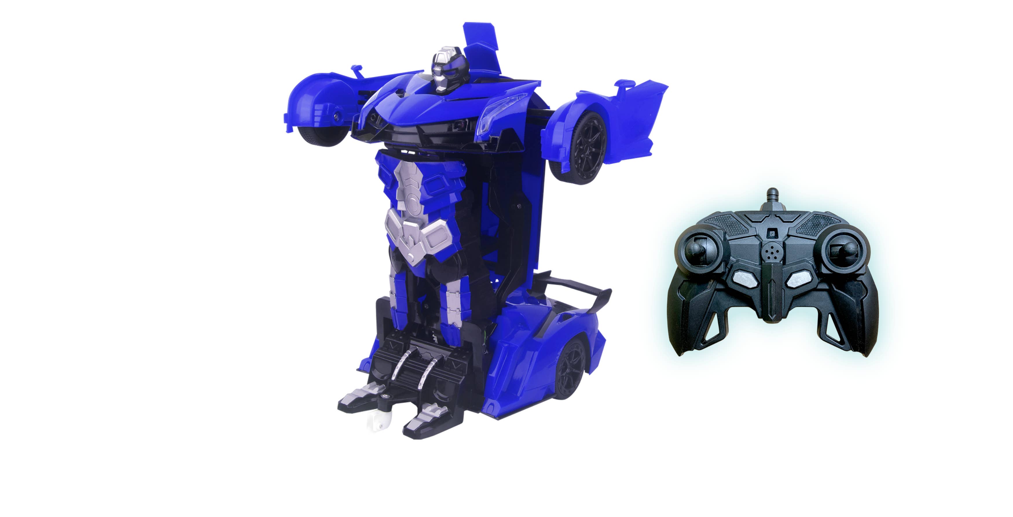 Mindscope Products - Wholesale Toy Car/Truck - Kids - Mindscope Turbo Twister Morpher Blue Remote Control Car Toy2