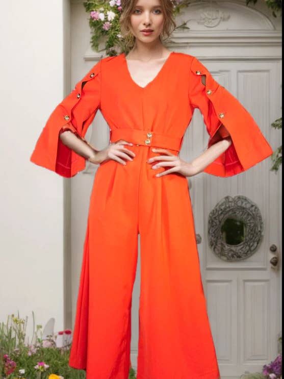 G190018 PANTSUIT JUMPER for wholesale by N by Nancy