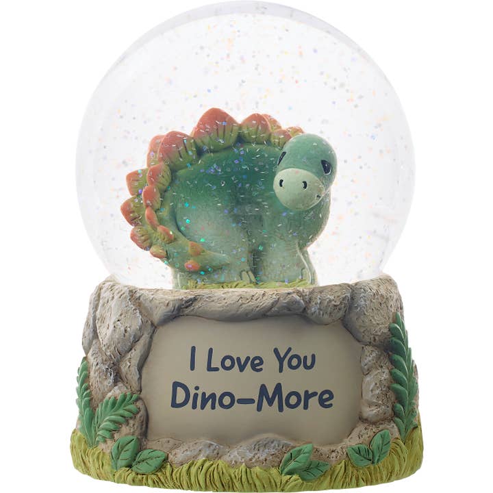 I Love You Dino-More Resin/Glass Musical Snow Globe for wholesale by Precious Moments