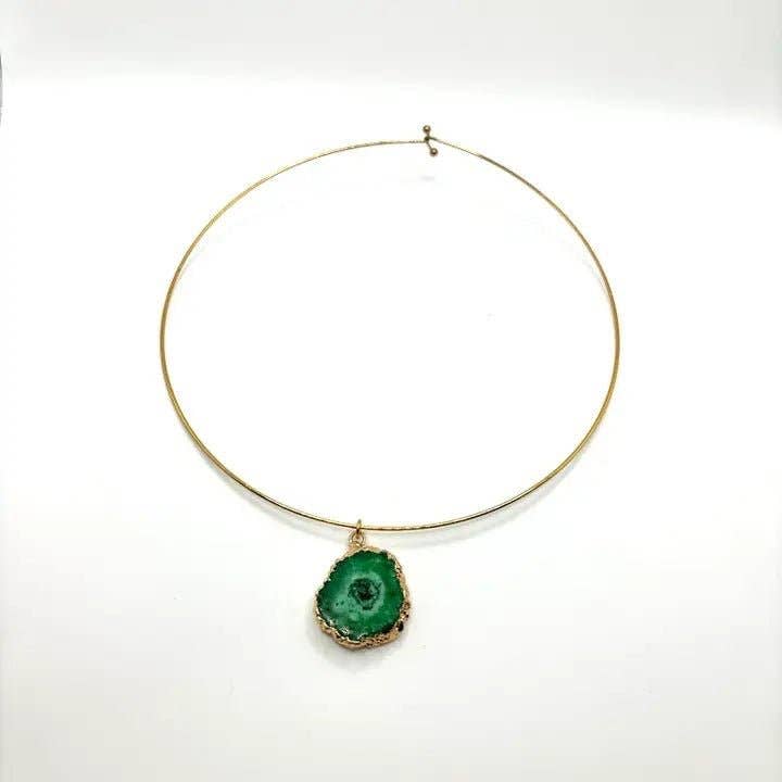 OE! - Wholesale Pendant/Charm Necklace - NATURA – rigid necklace in 18K gold-plated stainless steel3