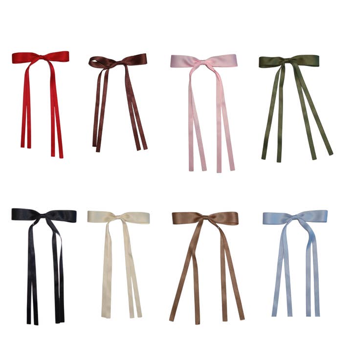 TRENDING: Satin Bow Hair Clips Stylish Accessory for wholesale by Hyperealism