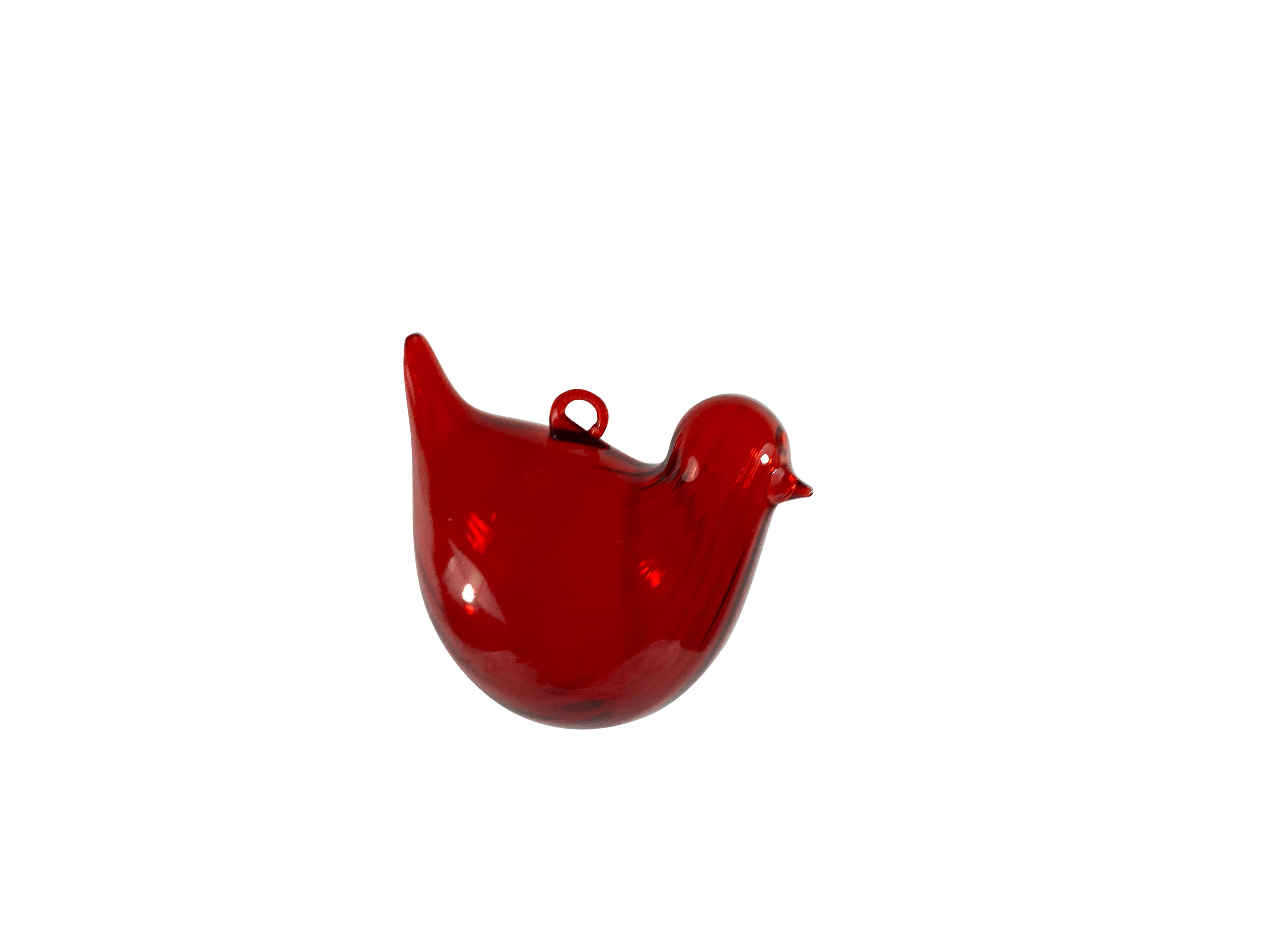 FW-Glas - Wholesale Decorative Figurine - bird optical, red