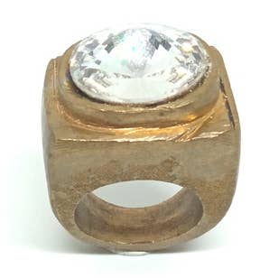 Crystal Pyramyd Brass Ring for wholesale by Thomas Ayers Jewellery