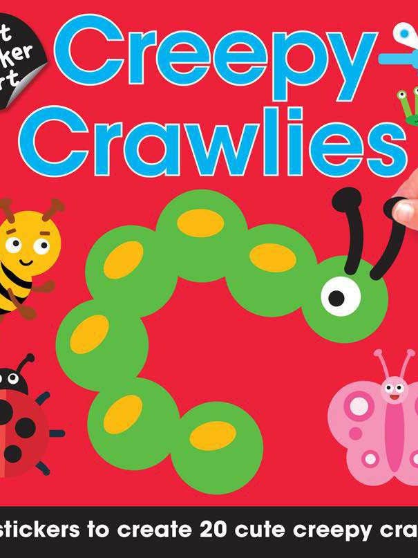First Sticker Art: Creepy Crawlies (Create 20 Cute Insects) for wholesale by Sourcebooks