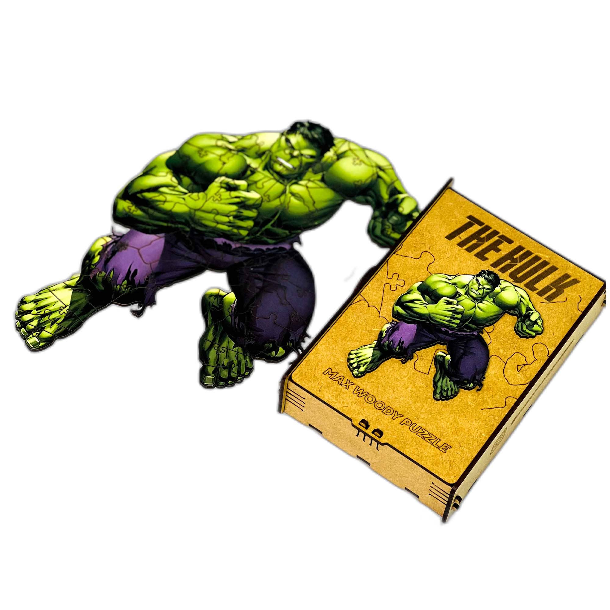 Max Woody™ - Wholesale Puzzle - Kids - Wood Jigsaw Puzzle Unique Shape The Hulk L Size 200 pcs12