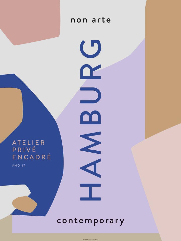 Non Arte Poster "Hamburg" for wholesale by Nynne Rosenvinge