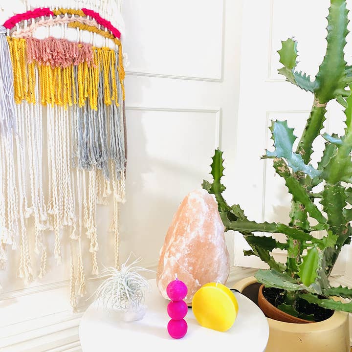 Maple + Love - Vente Bougies originales - Bougies en cire d'abeille aux formes géométriques colorées10