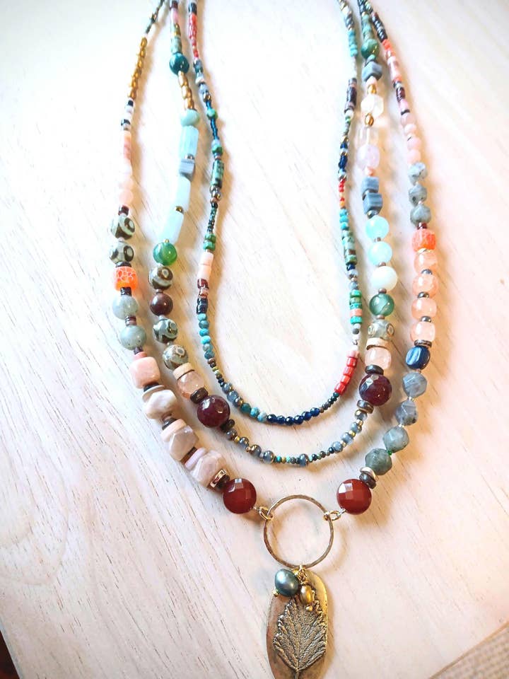 Moonhorse Medicine – Layered Boho Necklace Collection for wholesale by HavSolStudio