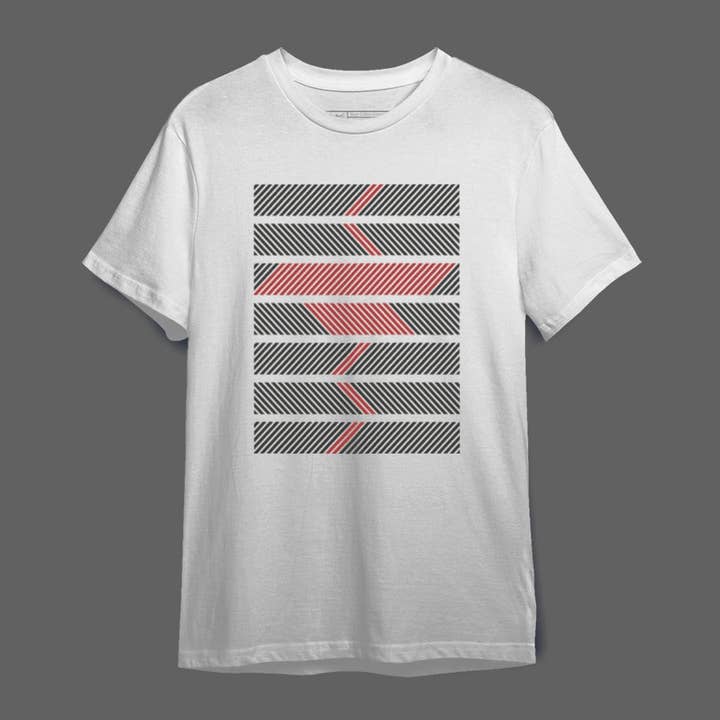 Men's T-shirt Stripe Geometry for wholesale by Mary Cotton Couture