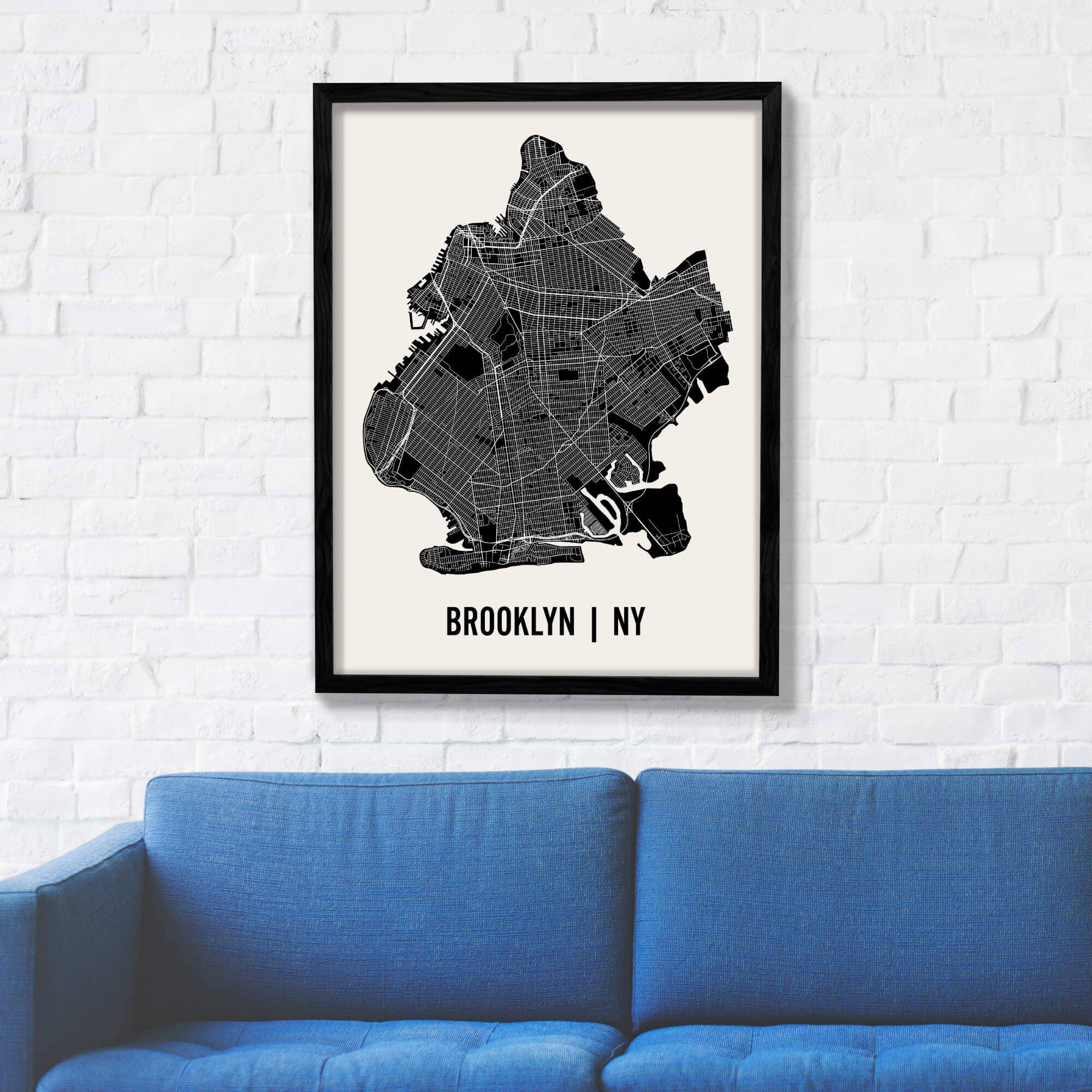 Mr City Printing - Wholesale Art Print - Brooklyn Map Art1
